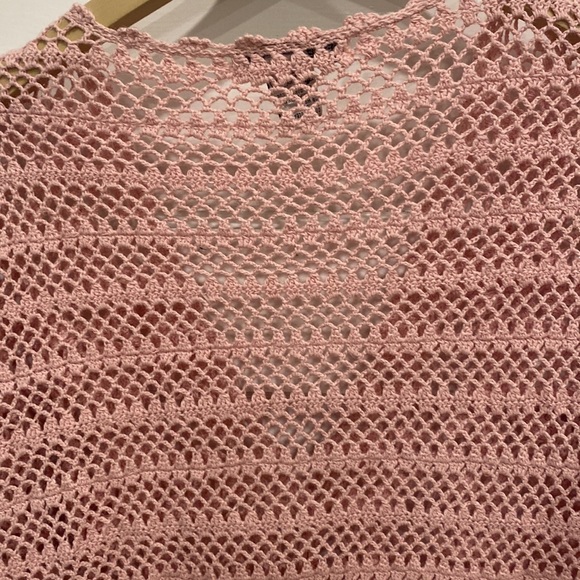 Draper’s and Damon’s Crochet Button Up Sweater Size L - Picture 7 of 7